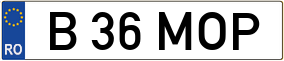 Trailer License Plate